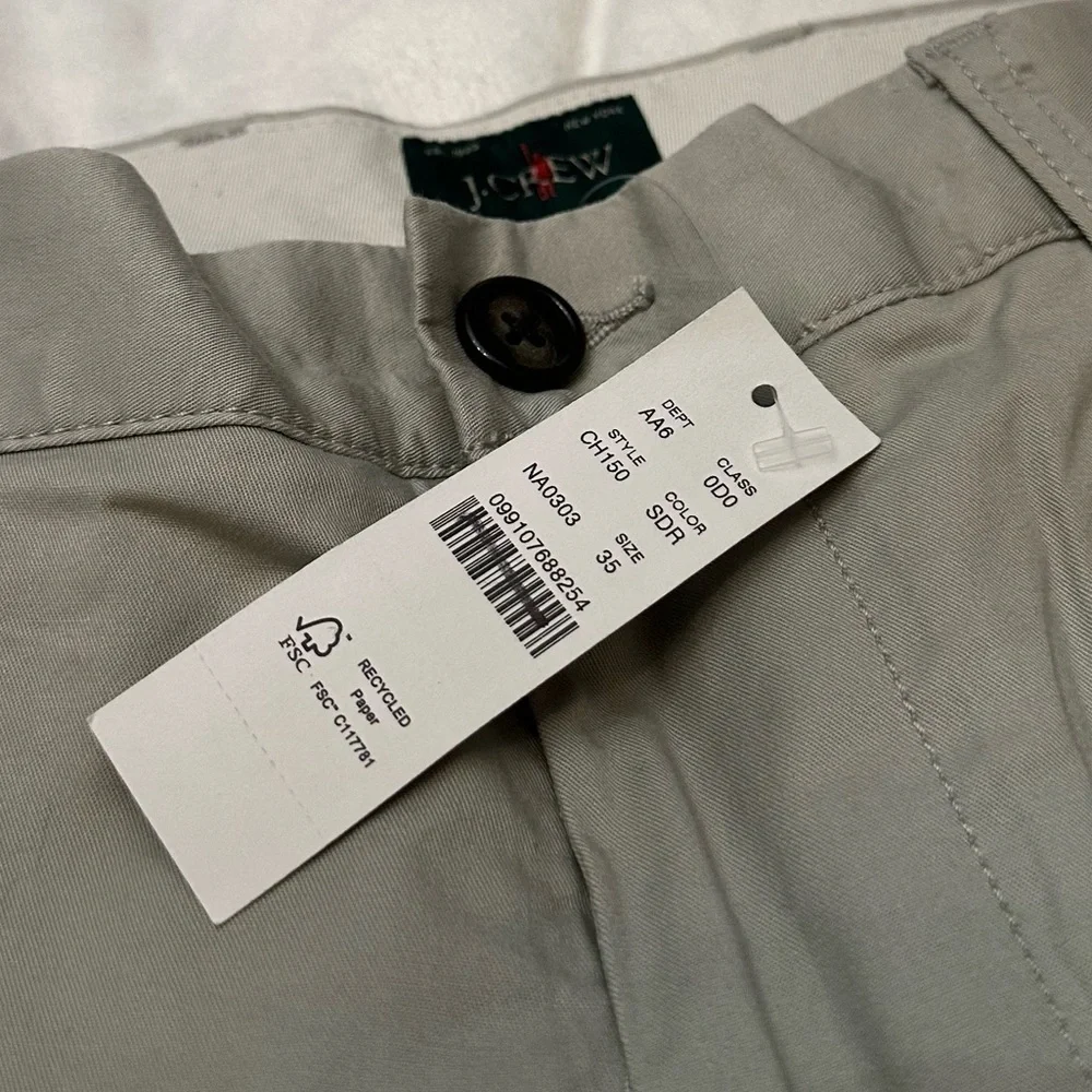 New! J. Crew portsider 9” Light Gray Flat Front Shorts 51124